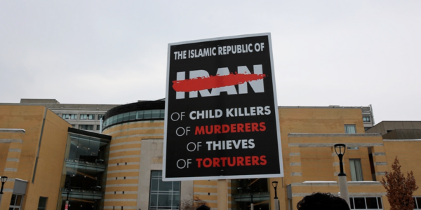 York University rally calls for support for Iranian students