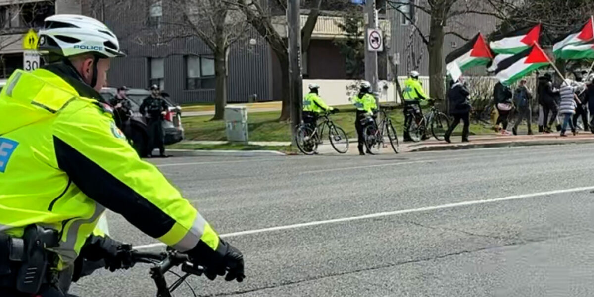 Residential street protections collapse as protests continue at Bathurst and Sheppard