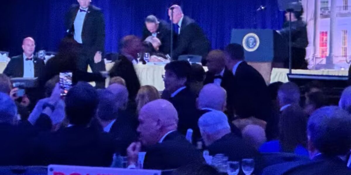 Trump evacuated from White House Correspondents dinner after suspected gunshots