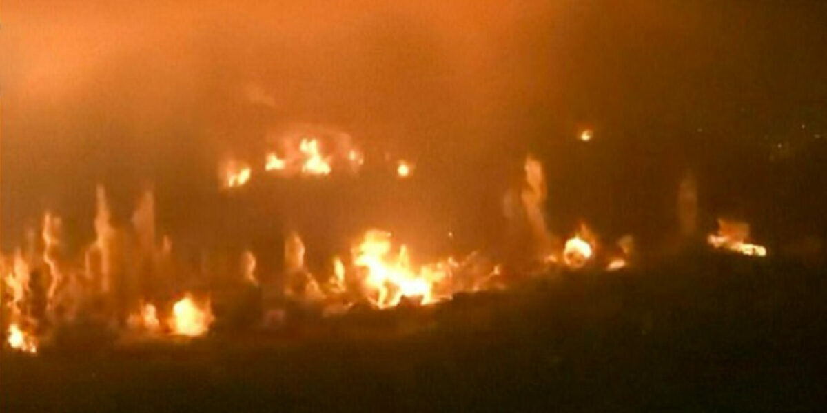 Moment skies above Lebanon light up after Israel blows up key Hezbollah tunnels – sparking 4.1-magnitude tremor
