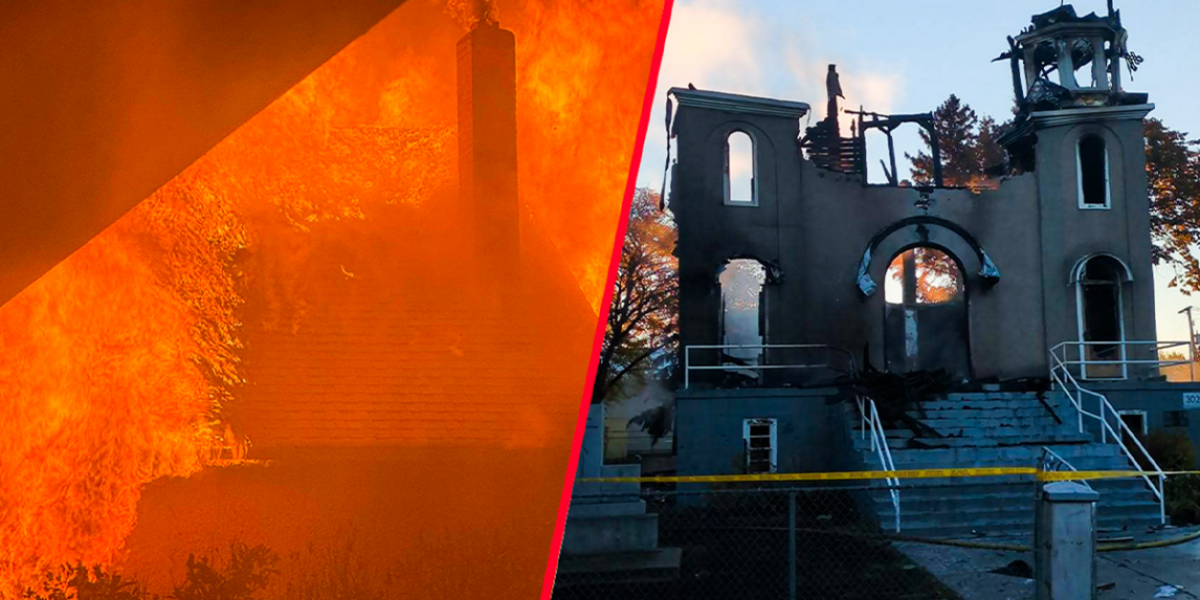 BREAKING: Church goes up in flames in Saskatchewan hours after Truth and Reconciliation Day
